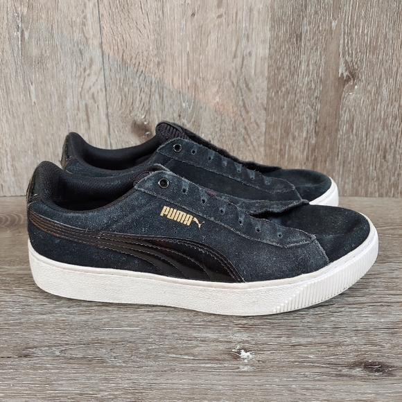 puma vikky platform sneaker white